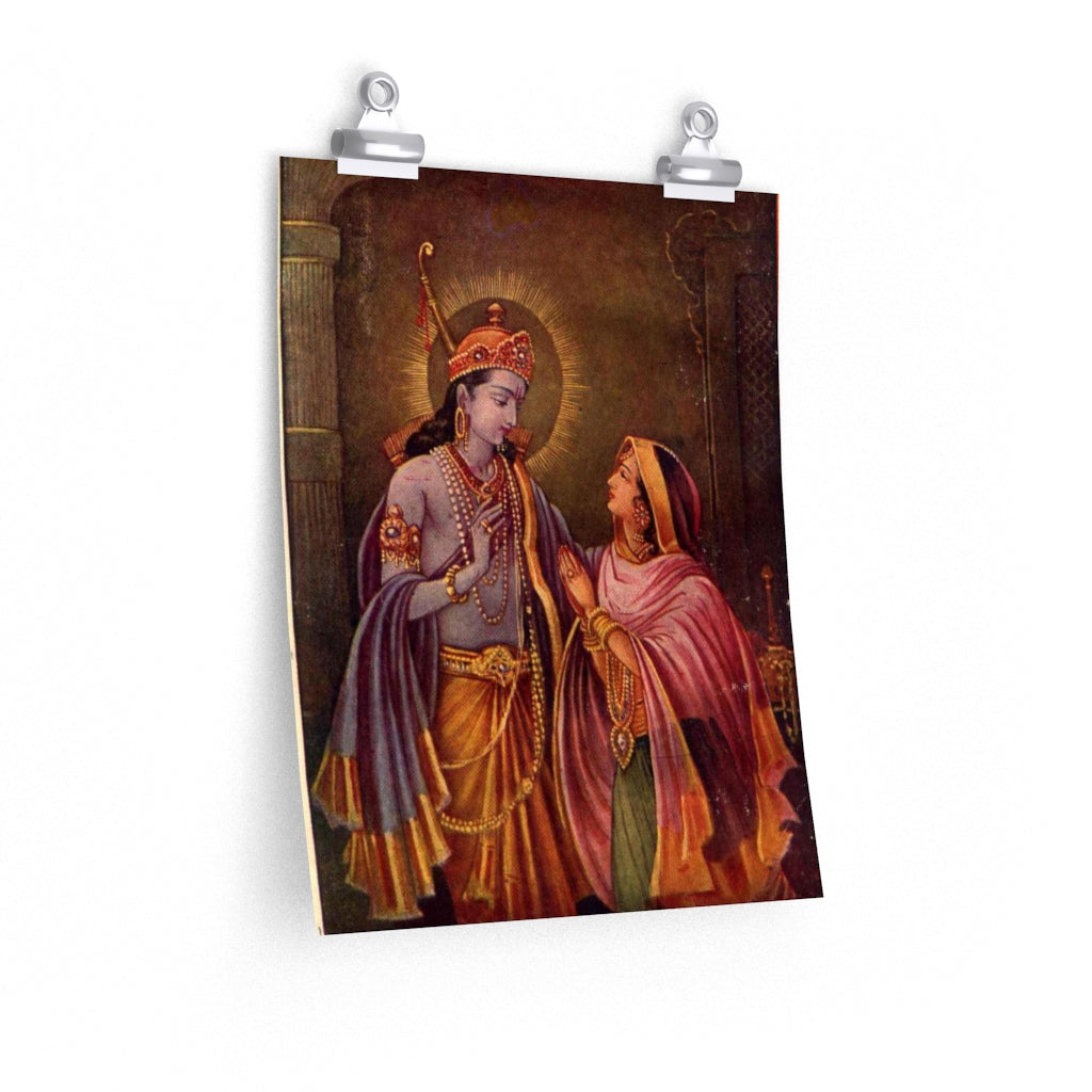 Rama and Sita Art Print