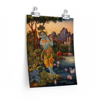 Krishna in the Forest Art Print