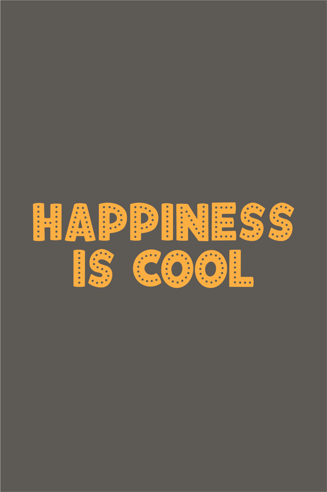 Happiness Is Cool Gray Youth Tee