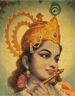 Radha and Krishna Art Print