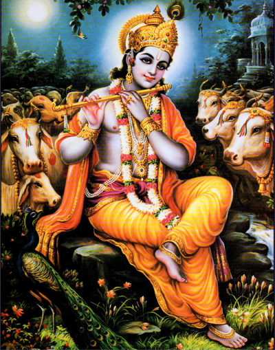 Krishna the Cowherd Art Print