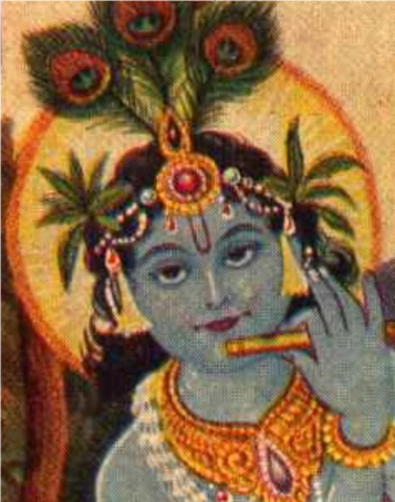 Krishna in the Forest Art Print